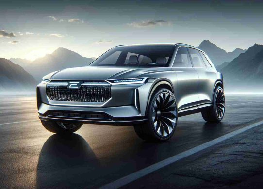 A high-definition, realistic image of a concept for a luxurious 2025 hybrid SUV with sleek lines, a commanding presence, and the elegant design aesthetic associated with high-end Scandinavia-based automotive manufacturers. This SUV should display cutting-edge technology, embodying the vision of a sustainable future with hybrid power. It should also reflect the sense of safety, comfort, and luxury typically expected of top-tier vehicles.