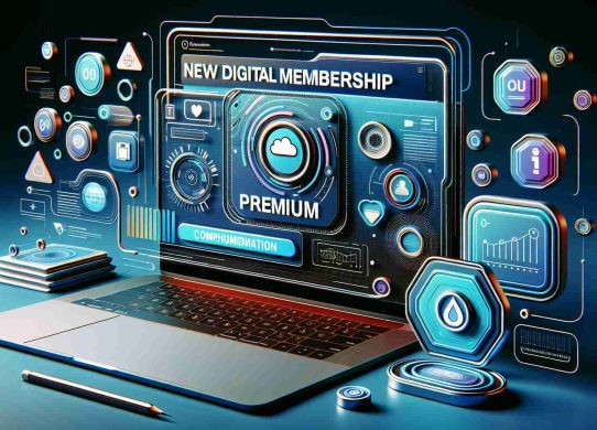 Create a realistic, high-definition image that illustrates the concept of a new digital membership providing comprehensive access to premium content. This should include elements such as a digital screen or interface, signifying access to content, and graphical elements suggesting the content is premium or exclusive. The color scheme could be bold and inviting, portraying the freshness and importance of the new membership.